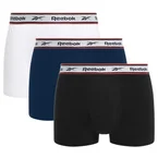 Reebok Boxers & slips 3P Barlow Sports Trunk Zwart/Marine/Wit katoen Small Heren
