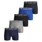Björn Borg Boxers & slips 5P Essential Shorts Solids Blauw/Grijs katoen Small Heren
