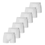 Bread and Boxers Organic Cotton Strecth Boxer Boxers & slips 7P Wit ecologisch katoen Small Heren