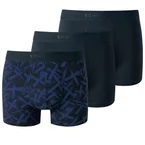 Schiesser Boxers & slips 3P 95-5 Cotton Shorts Blauw patroon katoen Medium Heren