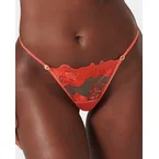 Serenity Thong Hot Coral/Sheer