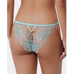 Lilly Floral Embroidered Brief Blue