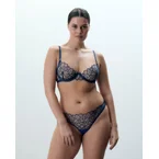 Laurel Leaf Embroidered Brief Navy