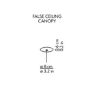 Kdln - Flow zwarte false ceiling canopy accessoires