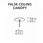 Kdln - Flow zwarte false ceiling canopy accessoires