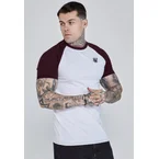 White and Burgundy Raglan T-Shirt