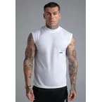 White Sleeveless T-Shirt