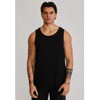 Black Loose Fit Vest