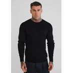 Black LS Knitted T-Shirt