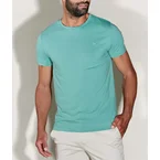 Lichtgroene Casual T-shirt Ronde Hals Iceland Moss