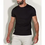 Zwarte Casual T-shirt Ronde Hals Volcano Ash