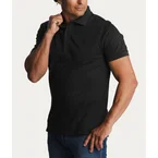 Zwarte Slim Fit Polo Volcano Ash