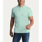 Mintgroene Slim Fit Polo Ocean Clear