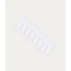 Witte Sneakersokken Chalk White (8-pack)