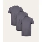 Grijze Sport T-shirt Lava Rock (3-pack)