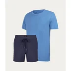 Hemelsblauw Casual T-shirt + Blauwe Zwembroek