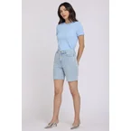 Erin Denim Shorts | Azure Stripe