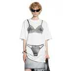 Trompe L'Oeil Tall Bra T-Shirt