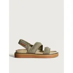 LEATHER SANDAL ROAD KHAKI