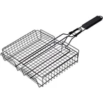 Cookinglife BBQ Grillmand Fire & Flavour 41.5 x 31.5 x 6 cm - Non-Stick Metaal - Grill accessoire voor Groenten en Vlees