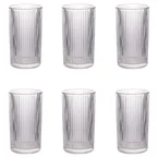 Villa d'Este Home Waterglazen Cylinder - Transparant - 405 ml - 6 stuks