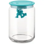 Alessi Voorraadpot Gianni A Little Man Holding On Tight Blauw - 900 ml - Mattia Di Rosa - AMDR05 AZ