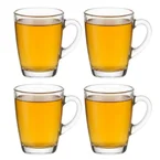 Cookinglife Theeglazen met Oor - 300 ml - 4 Stuks