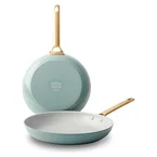 GreenPan Koekenpannenset Padova Reserve Smokey Blue 2-delig - ø 26 & 30 cm - Keramische anti-aanbaklaag