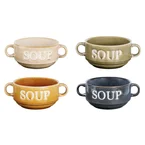 Cosy & Trendy Soepkommen / Kommen Soup Multicolor ø 12 cm / 450 ml - 4 stuks