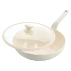 GreenPan Wokpan met deksel Essence Pro Clay ø 28 cm / 3.69 Liter - keramische anti-aanbaklaag