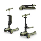 Trottinette évolutive 2 en 1 avec siège HALLEY 2 vert