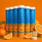Calcium + Vitamine C - Orange (20 bruistabletten) - 6 Pack