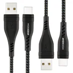 2x MOJOGEAR USB-C naar USB kabel Extra Sterk [DUOPACK]