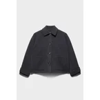 SHORT JACKET in Wool Slate