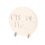 Woodie Goodie Gender Reveal Aankondigingsbord "C’est Une Fille!" Wood