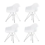 Vitra - Eames Plastic Armchair DAR RE  (4er-Set)