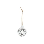 Kerstbal, glas, dennentakjes