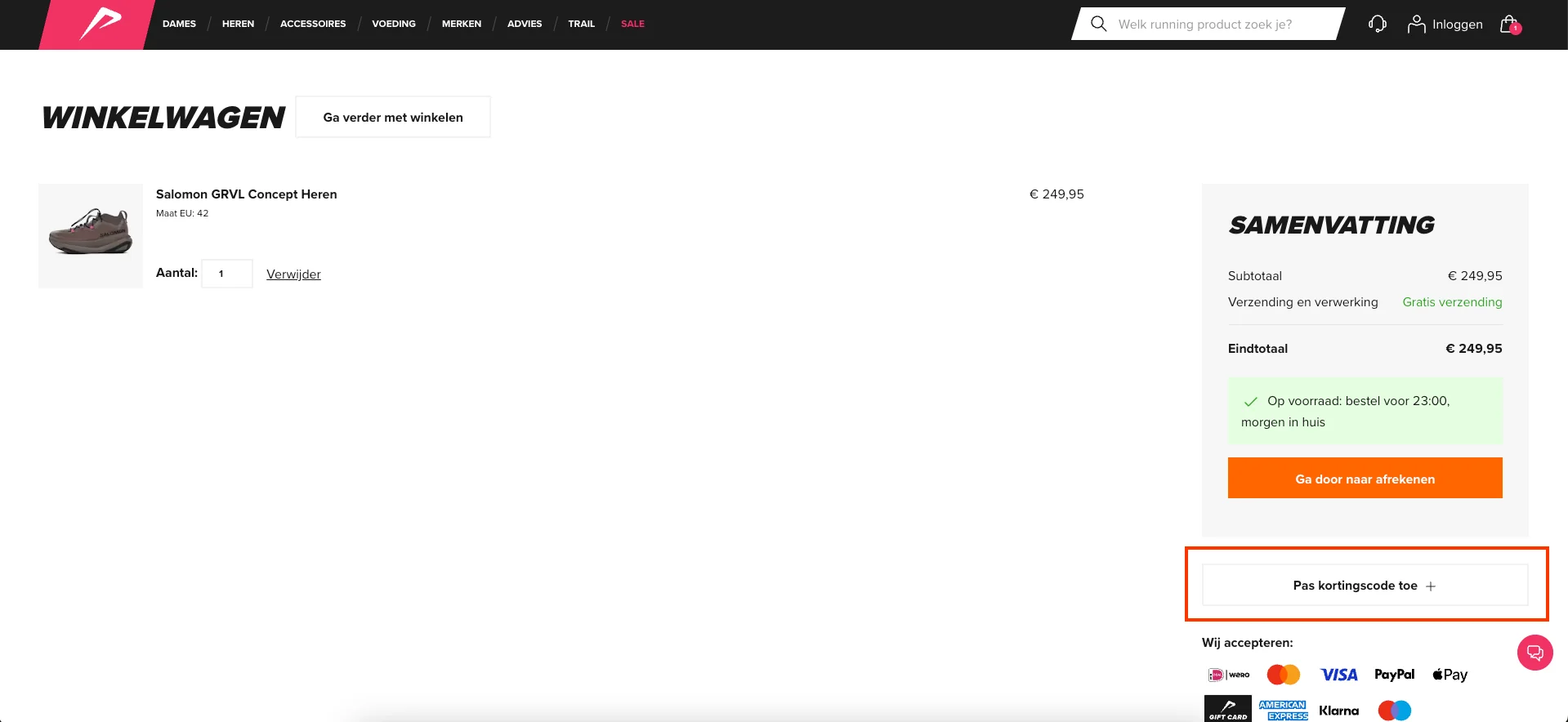 Zo gebruik je een All4Running kortingscode - All4Running