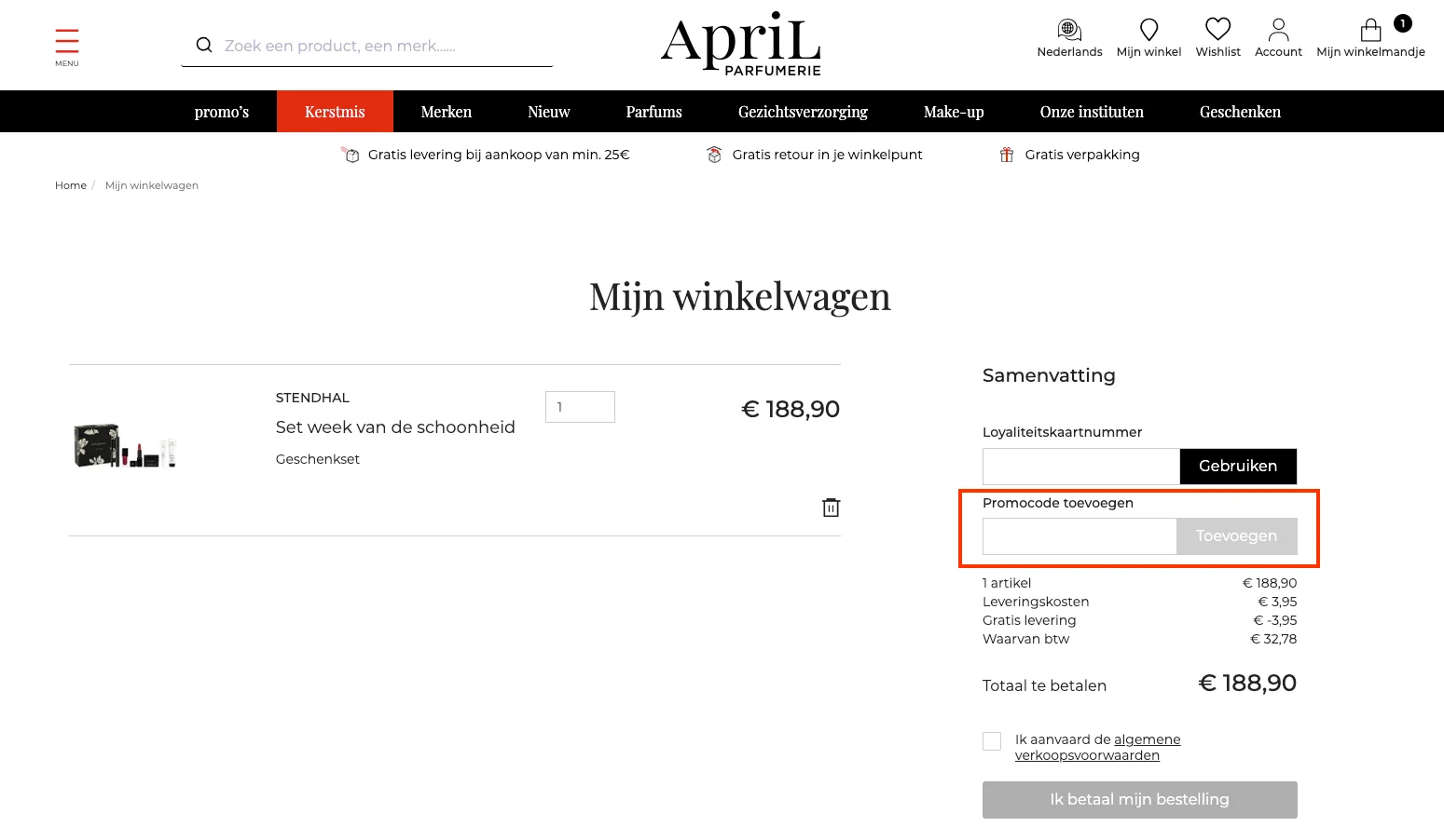 Hoe gebruik je de kortingscode - April