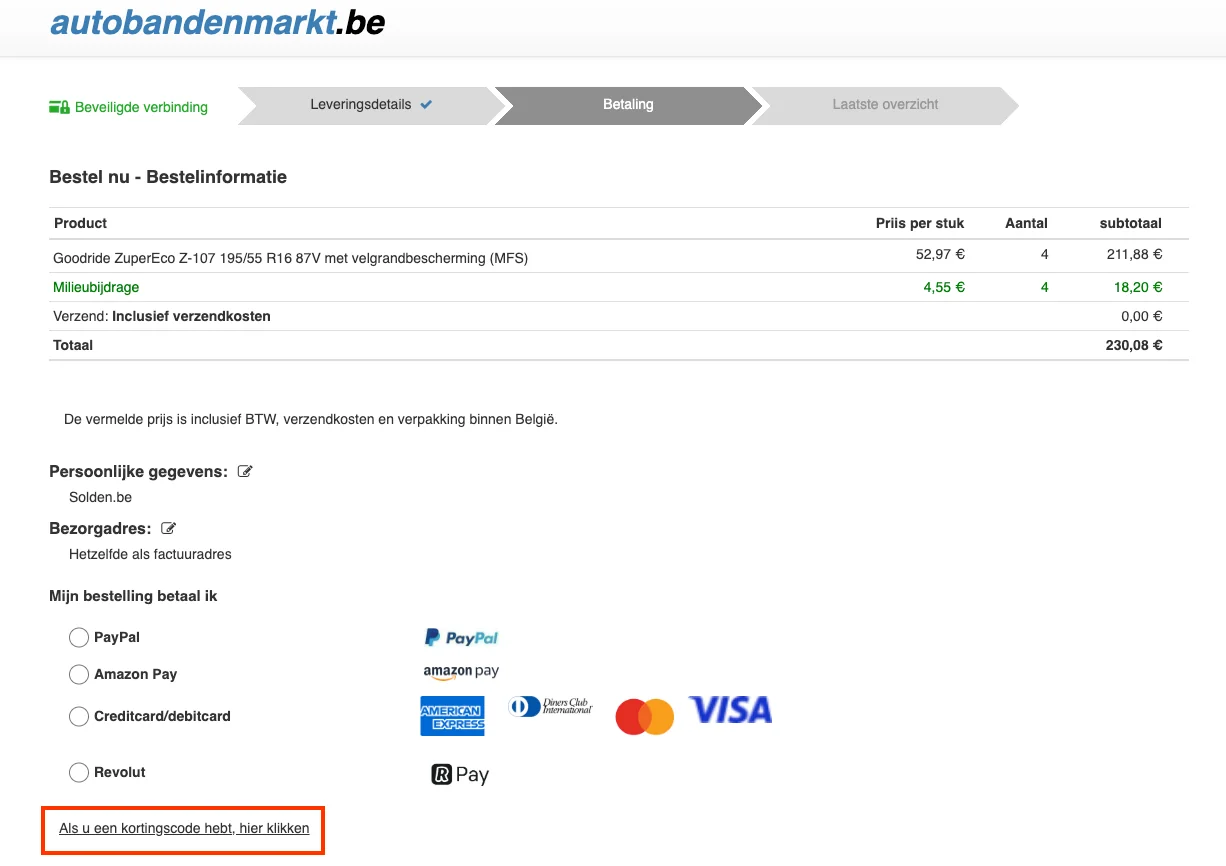 Zo gebruik je een Autobandenmarkt kortingscode - Autobandenmarkt