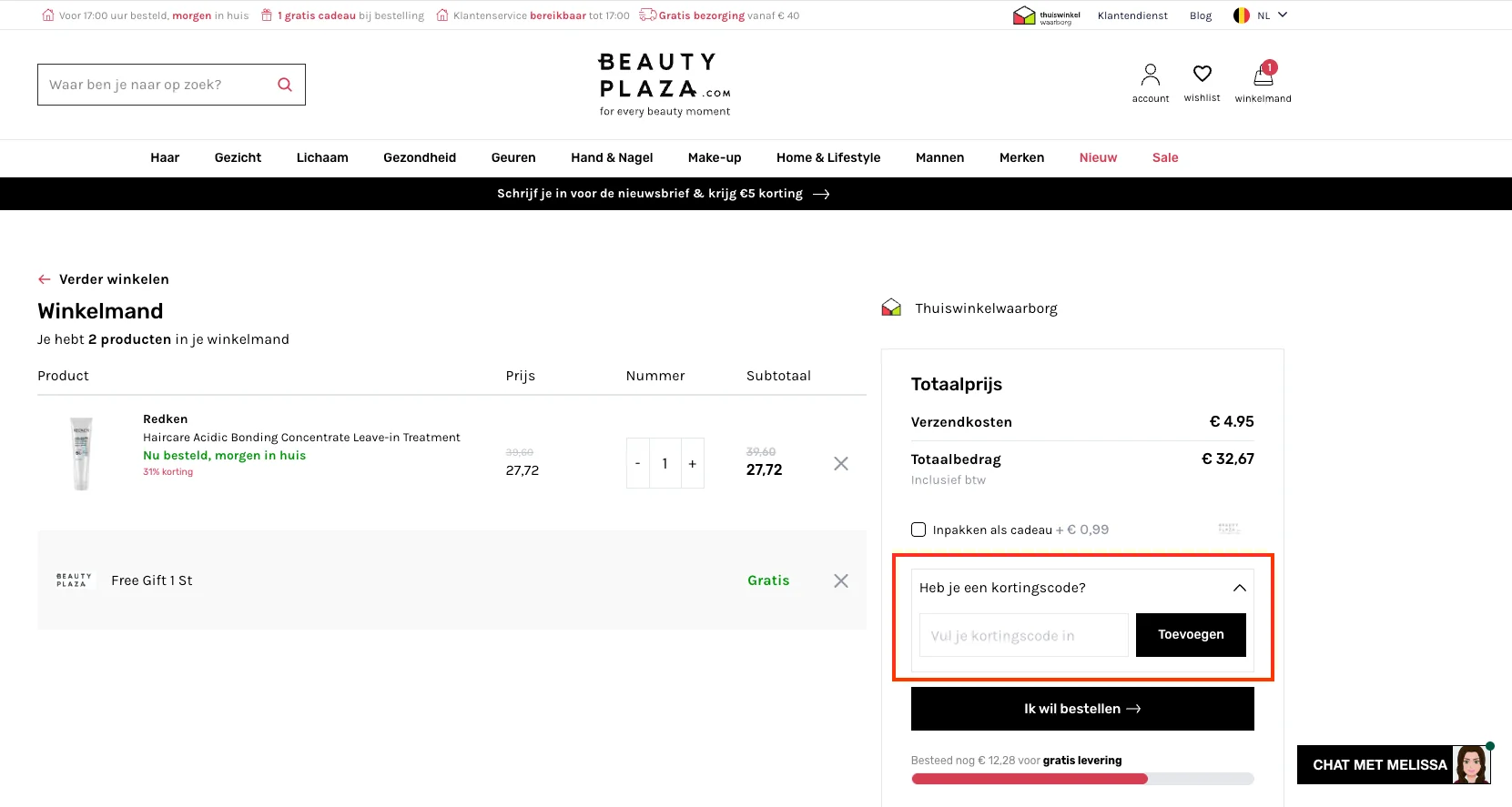 Hoe gebruik je de kortingscode - Beauty Plaza