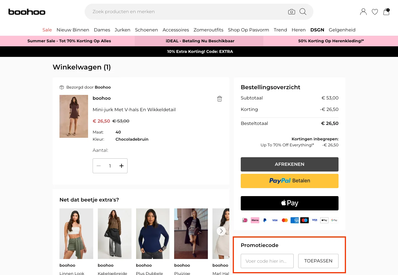 Zo gebruik je een Boohoo kortingscode - Boohoo