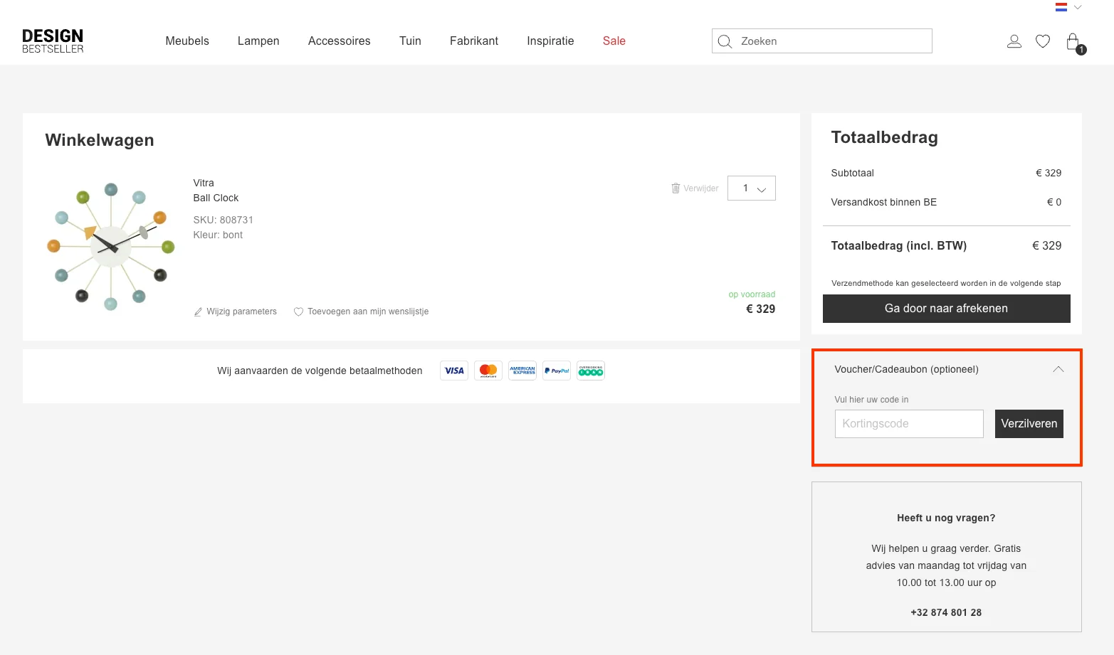 Hoe gebruik je de kortingscode - Design Bestseller