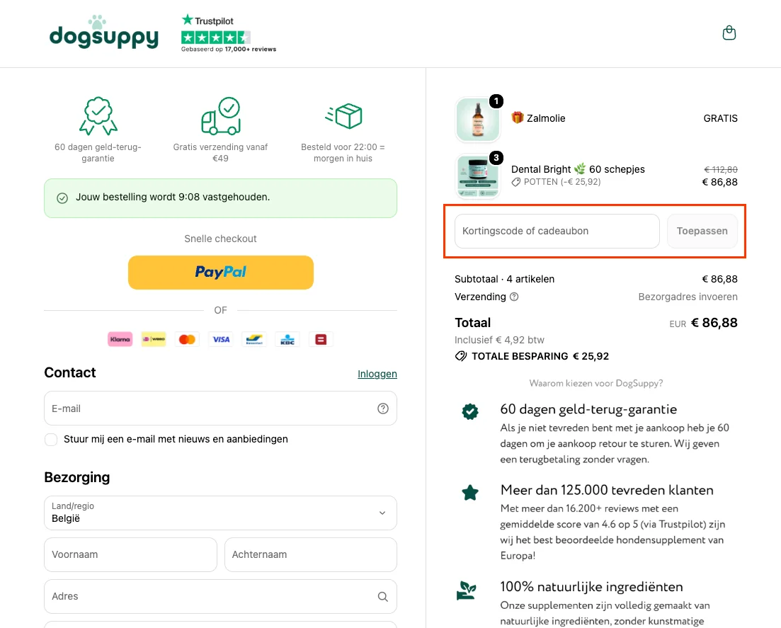 Zo gebruik je een DogSuppy kortingscode - DogSuppy