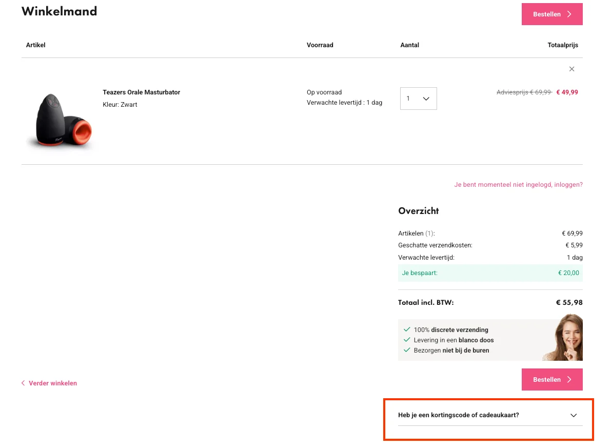 Hoe gebruik je de kortingscode - EasyToys