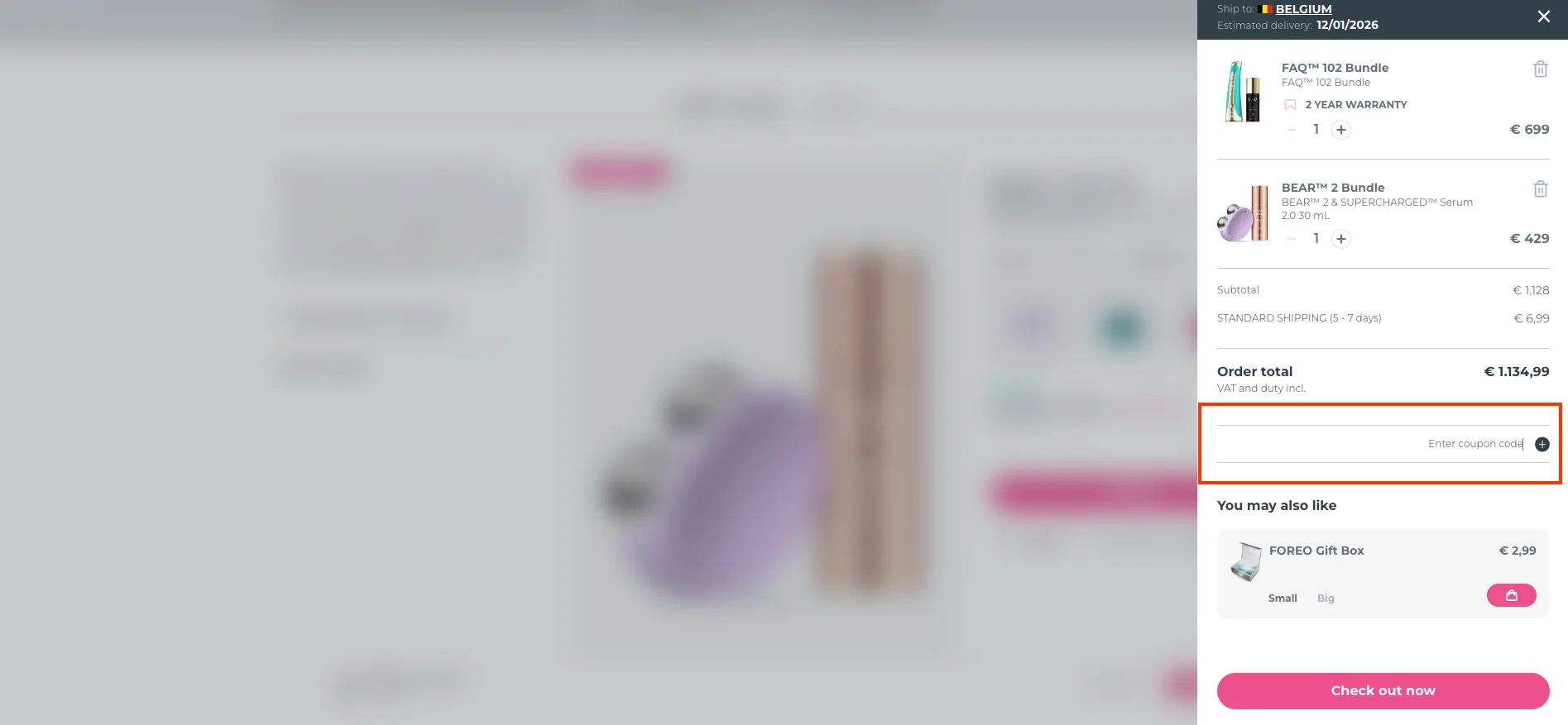 Hoe gebruik je de kortingscode - Foreo