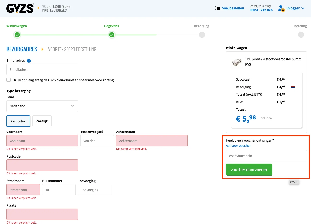 Hoe gebruik je de kortingscode - Gyzs