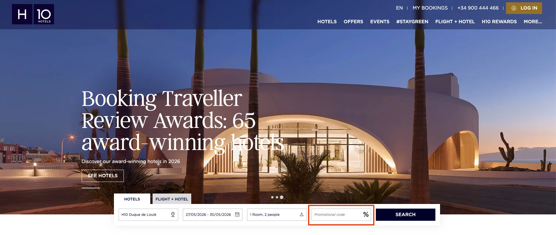 Zo gebruik je een H10 Hotels kortingscode - H10 Hotels