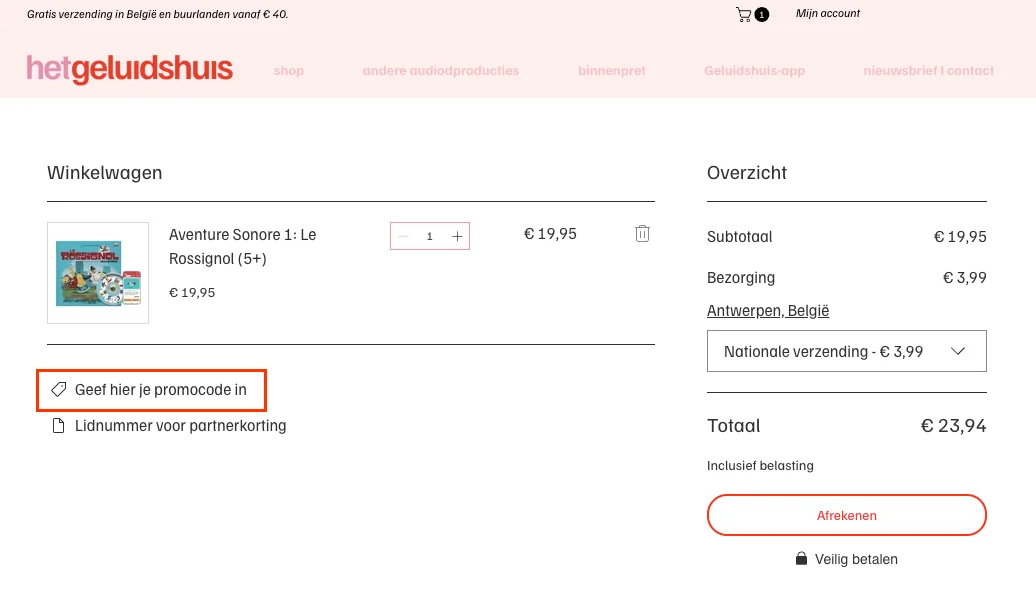 Zo gebruik je een Het Geluidshuis kortingscode - Het Geluidshuis