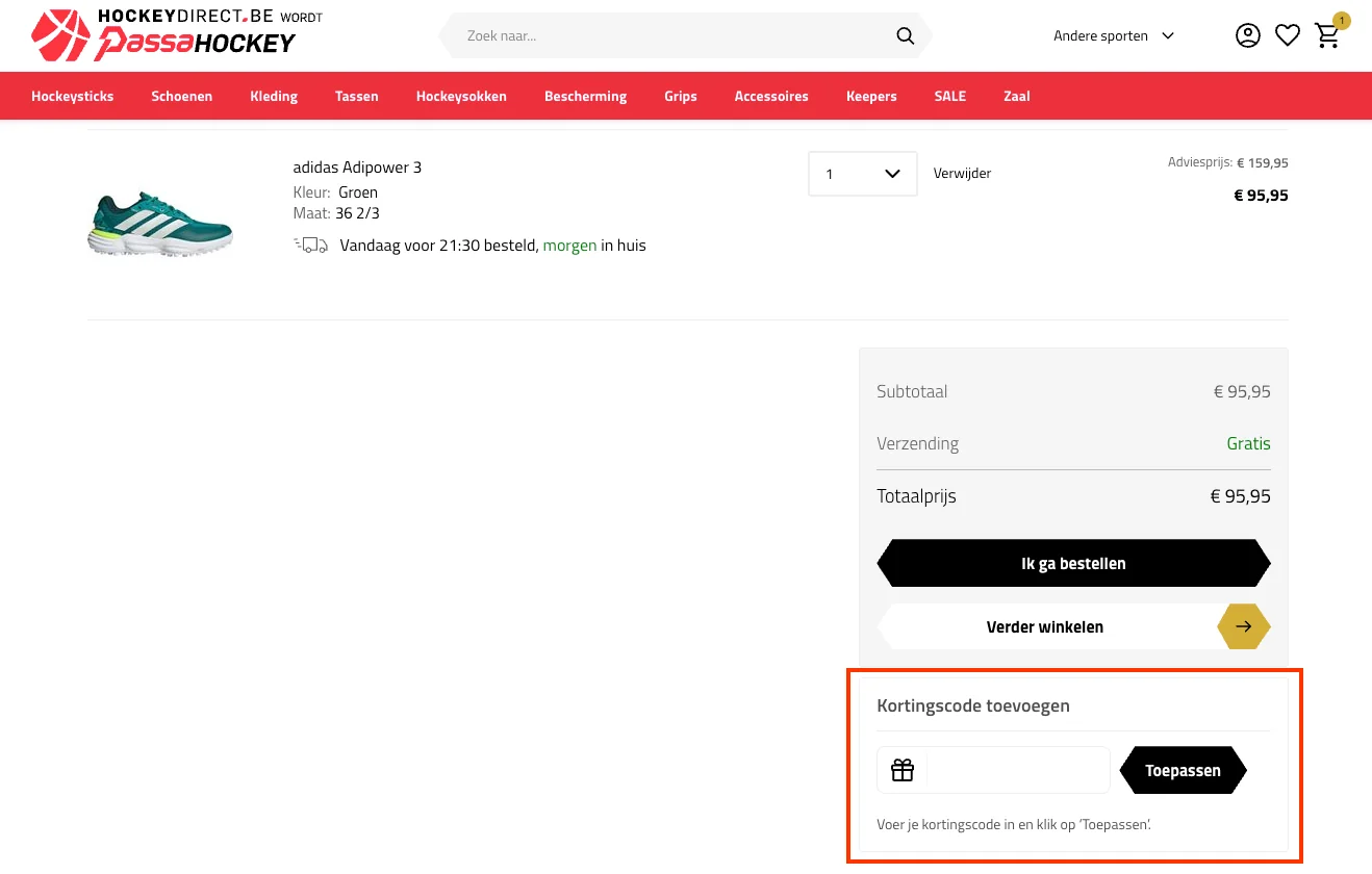 Zo gebruik je een Hockeydirect kortingscode - Hockeydirect